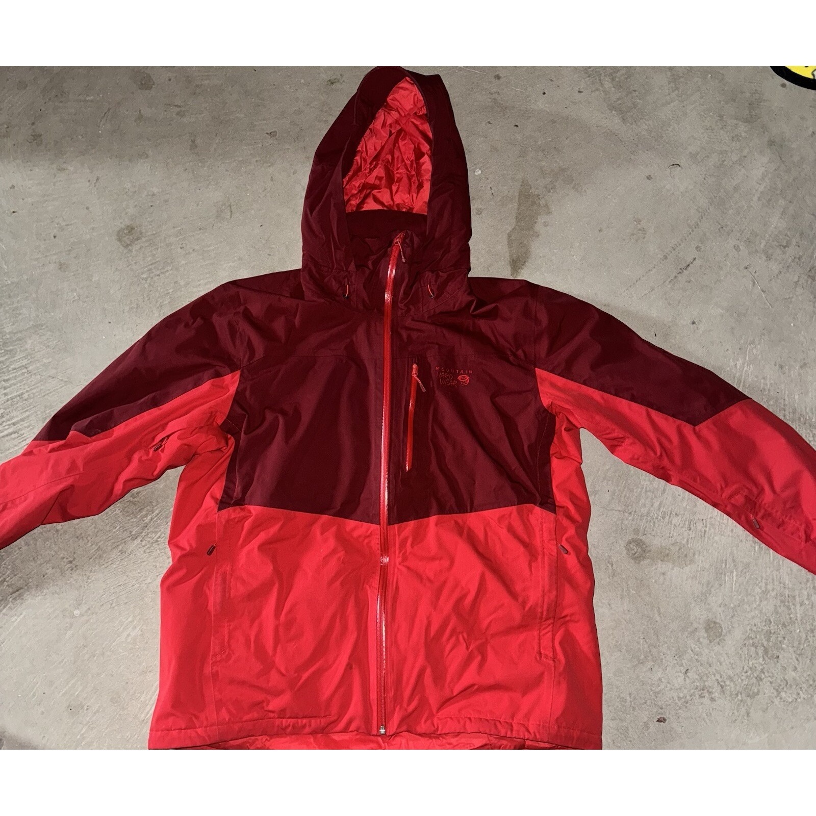 Mountain Hard Wear Dry Q Thermal Q Recco Ski Snowboard Red Jacket Xl Snow Warm